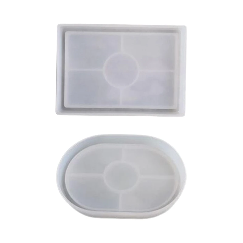 

Resin Tray Molds Sturdy Silicone Tray Molds with Edges Rolling Tray Molds for Epoxy Resin Casting DIY Jewelry Holder R3MC