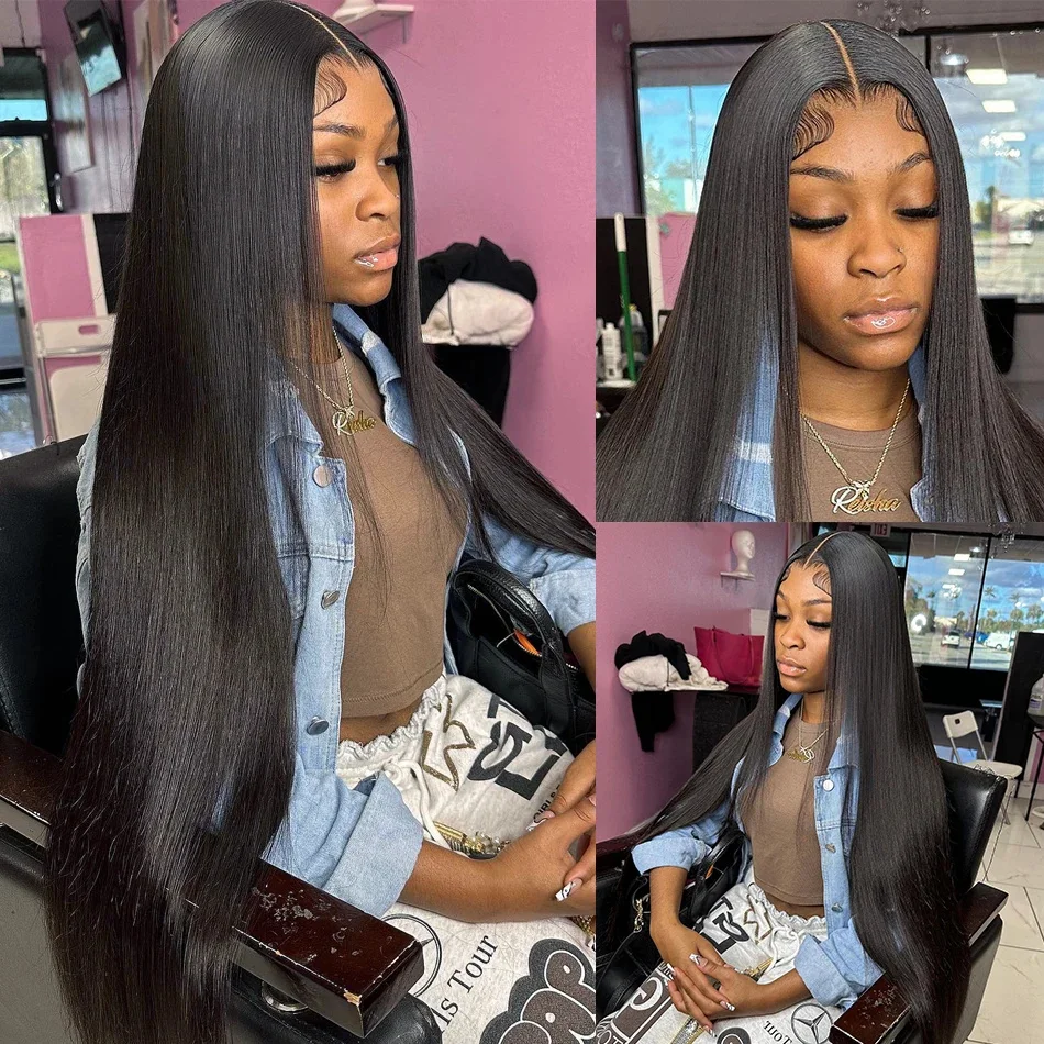 Bone Straight Lace Front Wigs For Women Human Hair Brazilian 4x4 5x5 Lace Closure 13x4 13x6 Hd Lace Frontal 360 Full Lace Wig