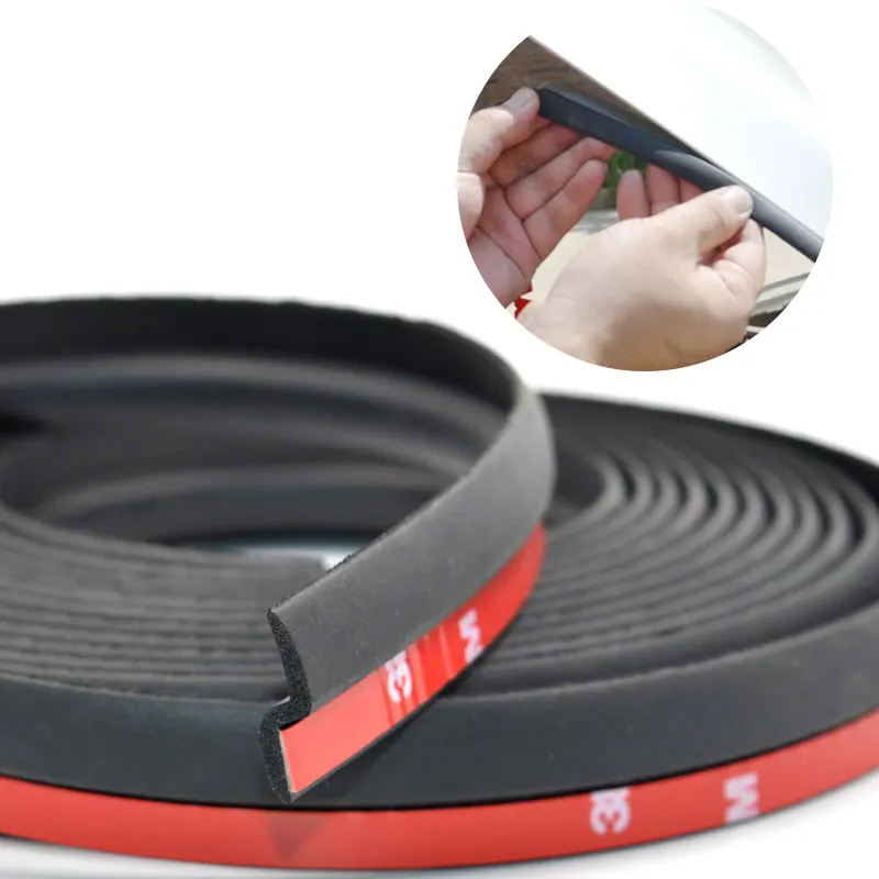 Universal TypeZ Car Door Seal Noise Insulation Weatherstrip  Hood Gap   Waterproof Dustproof Auto Engine Cover Seal Strip