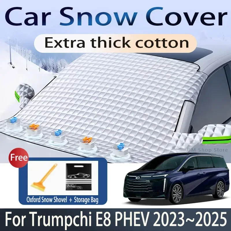 Car Cover For Trumpchi E8 PHEV 2023~2025 2024 Front Windshield Snow Ice Shield Protector Window Shade Cover Exterior Accessories