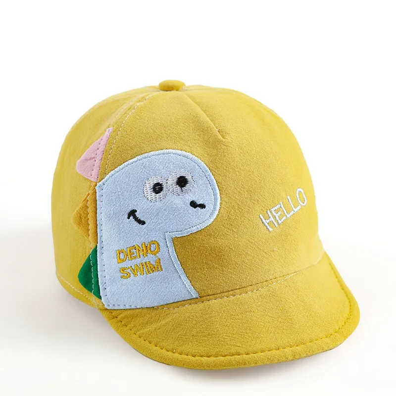 Baby Cartoon Dinosaur  Hat Soft Cotton Boys Girls Baseball Cap Summer Outdoor Infant Girls Sun Hats