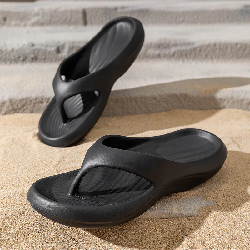 

Fashion Men Slippers Summer Indoor Anti-slip Wear-resistant Shower Outdoor Couple Beach Flip-flops