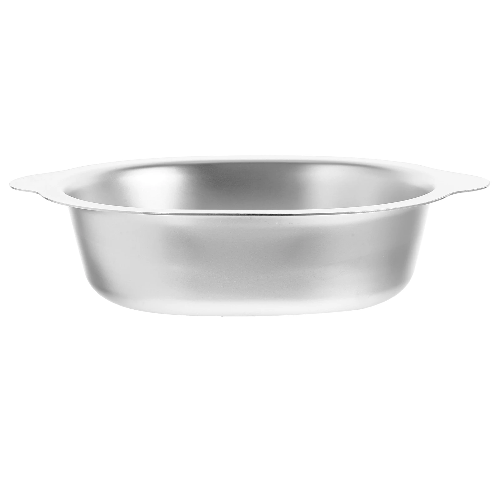 

21Cm Stainless Steel Seasoning Bowl Korean Style Soup Rice Noodle Basin Double Handle Salad Mixing Bowl Kitchen Prep Serving
