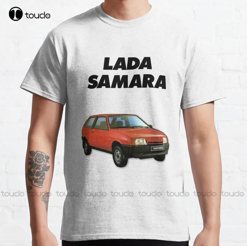 New Lada Samara Classic T-Shirt Cotton Tee Shirt Shirt Dresses For Women Custom Aldult Teen Unisex Digital Printing Tee Shirt