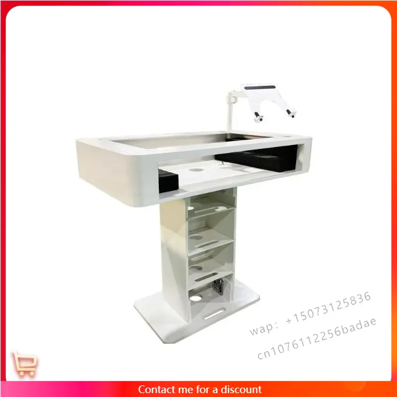 Custom-Disc Podium Stand DJ Control Tower DJ Table for Pioneer XDJ DDJ CDJ Rane Four Controller with Flight case