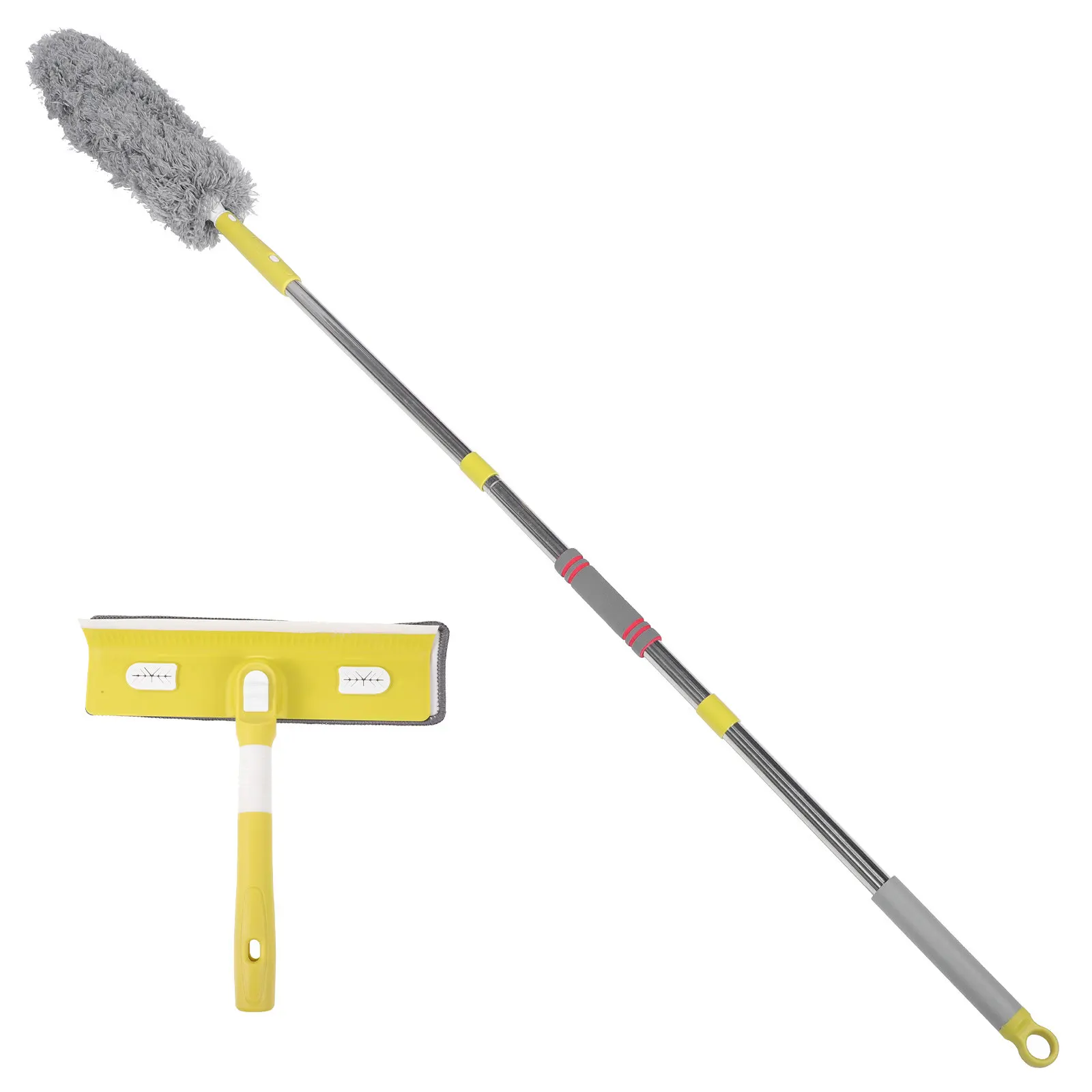 

1Set Dusting Wand with Extension Pole for Ceiling Fan Window and Furniture Cleaning Multipurpose Microfiber Duster Tool