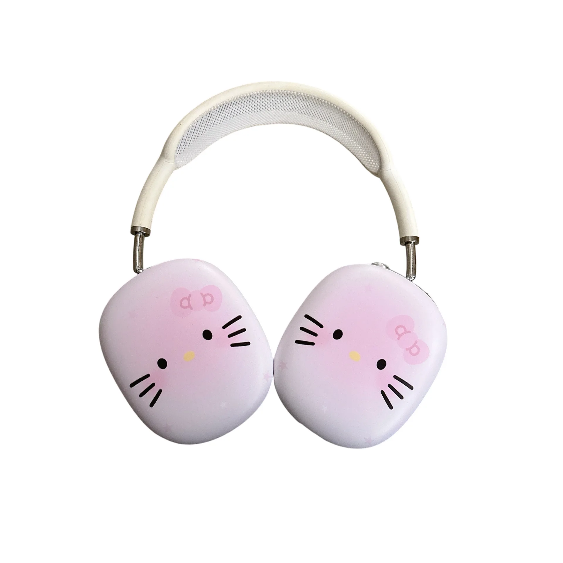 미니소 입체 리본 고양이 보호 커버 애플 헤드 장착형 이어 모자 이어 컵 이어폰 케이스