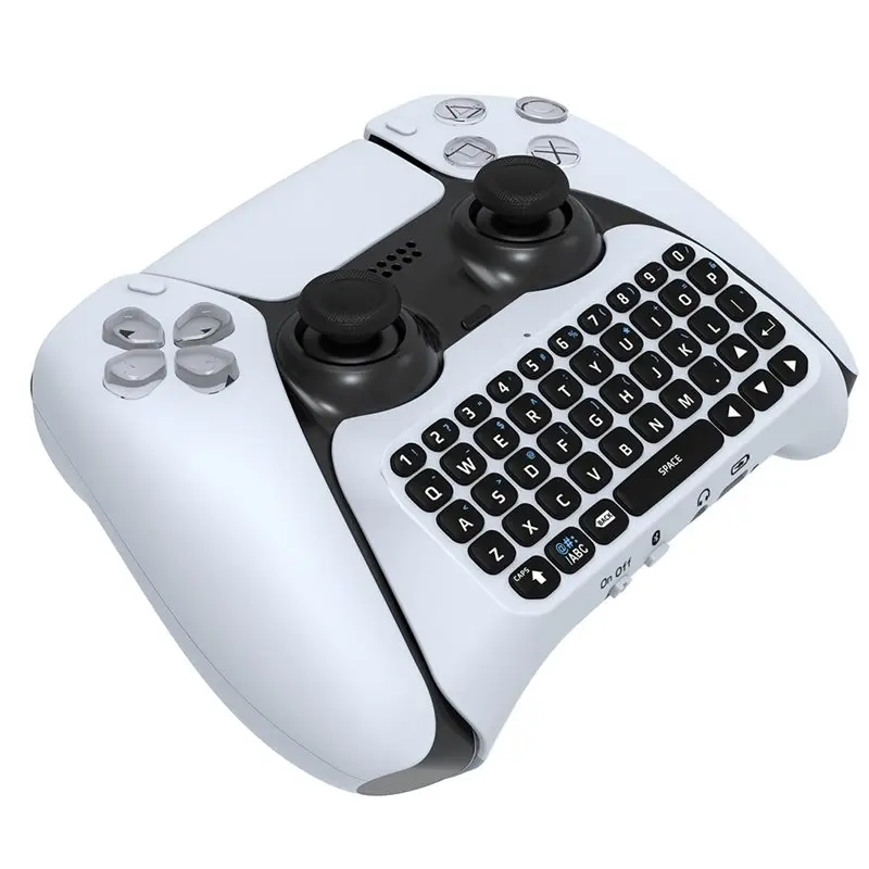 

【СНИЖЕНИЕ ЦЕНЫ!】Беспроводная игровая клавиатура 3.0 с контроллером, портом 3.5 мм для PS5, креплением для геймпада Dualsense, мини-клавиатурой и встроенным динамиком