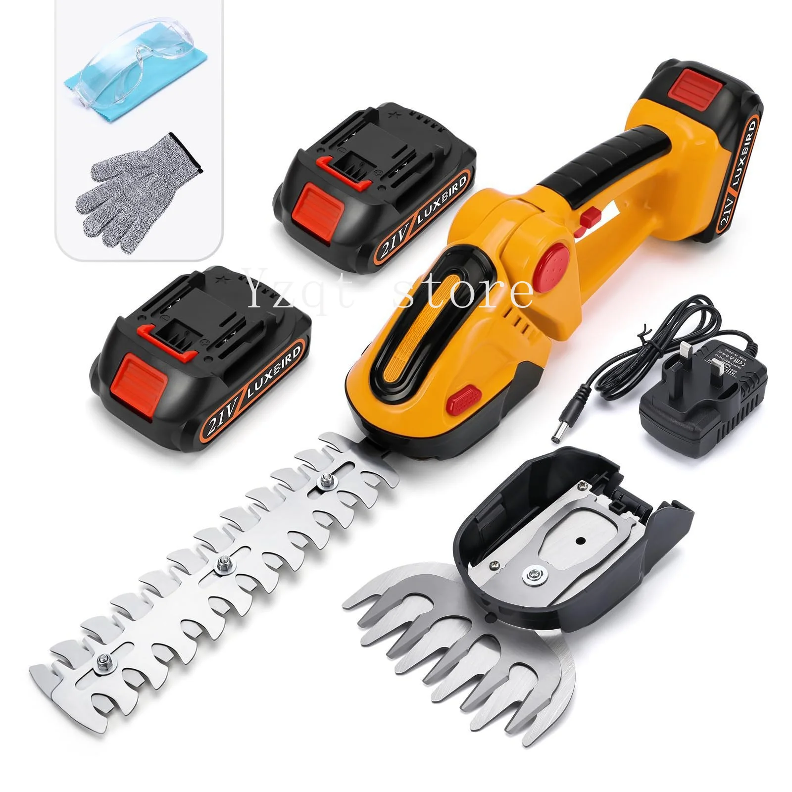 Cross-border lithium battery handheld hedge trimmer mini electric hedge lawn mower fence  tea tree trimmer tool