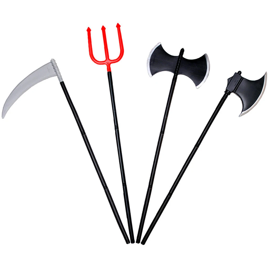 10pcs Halloween Dressing Accessories Women Men Costume Prop Sickle