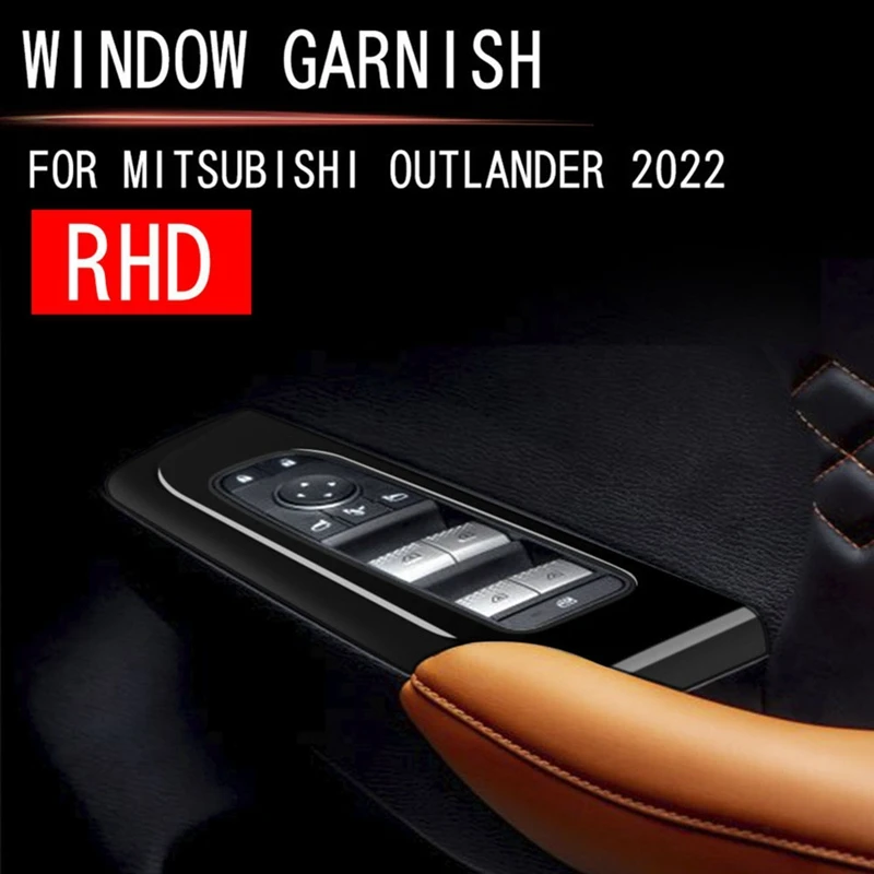 4Pcs Black Car Door Window Lift Button Panel Cover New Arrivals in Stock