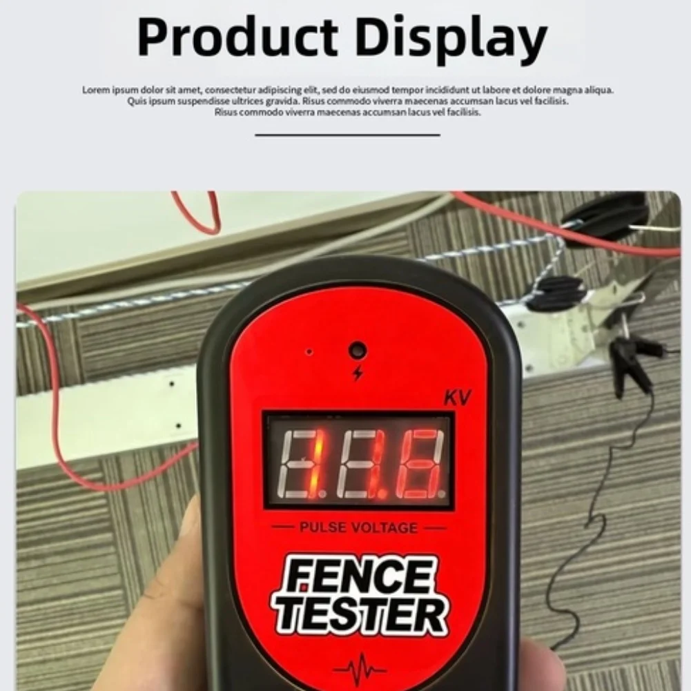 500V-13000V Fence Tester for Real-Time Voltage Monitoring and Fault Isolation on Polywire Polytape and Metal Wire