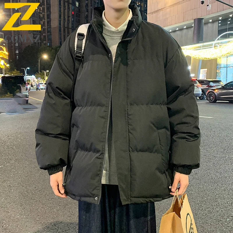 معطف سترة رجالي 2025 شتاء دافئ يندبروف في الهواء الطلق عداء ببطء معطف الكورية نمط المشي لمسافات طويلة السفر الثلوج الباردة برهان الحشو معطف