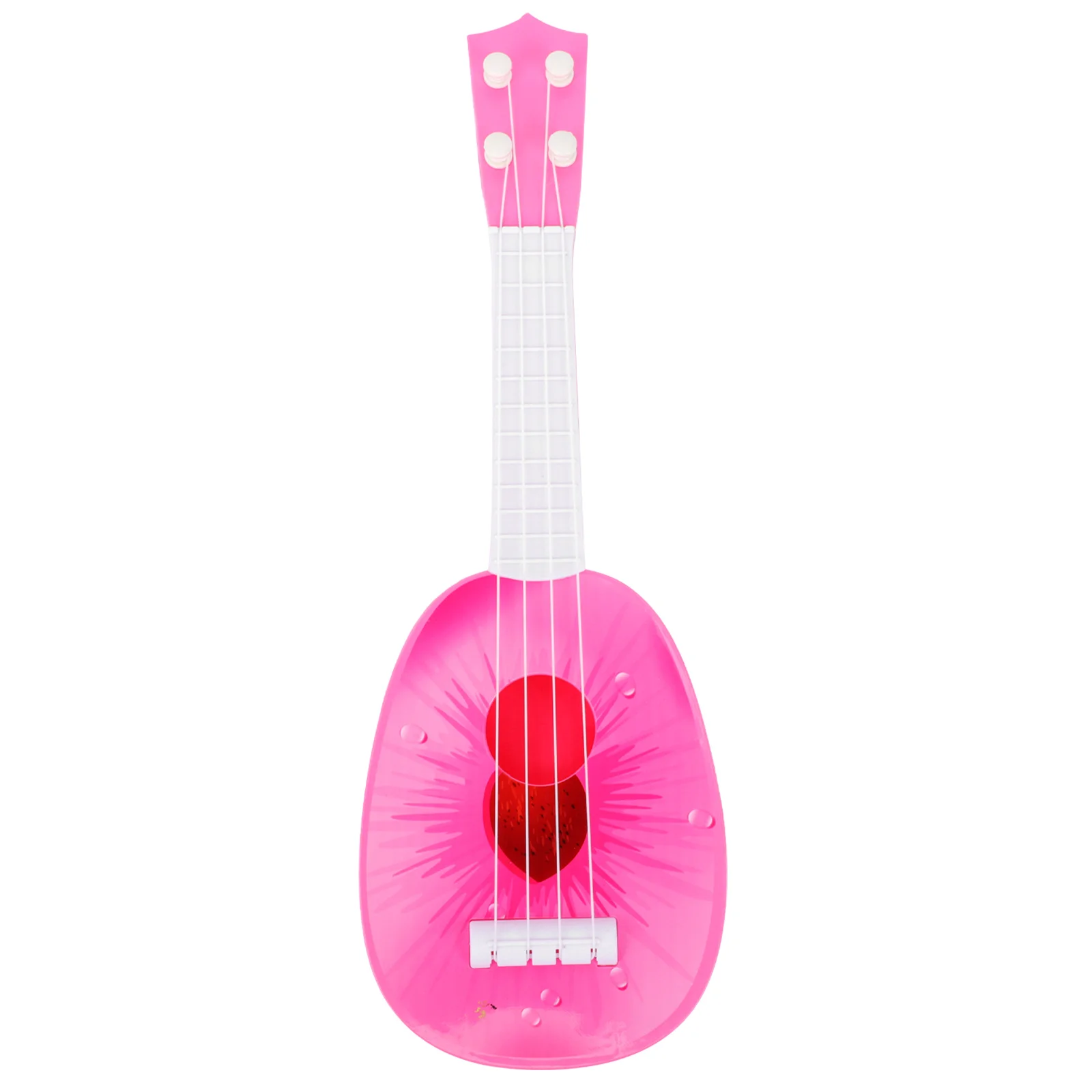 Fruit Guitar Toy Educational Instrument White Abs Mini Plaything Child Instruments