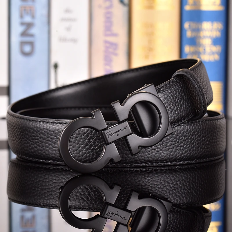 عالية الجودة الأدمة جلد الرجال حزام العلامة التجارية الفاخرة مصمم حزام الخصر دعوى الجينز ملابس رسمية العلامة التجارية الشهيرة التلقائي مشبك الأحزمة