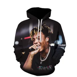 Juice Wrld 3D drukowanie popularna bluza z kapturem jesienna bluza z długim rękawem codzienna bluza z kapturem mężczyźni i kobiety mogą być street bluzy