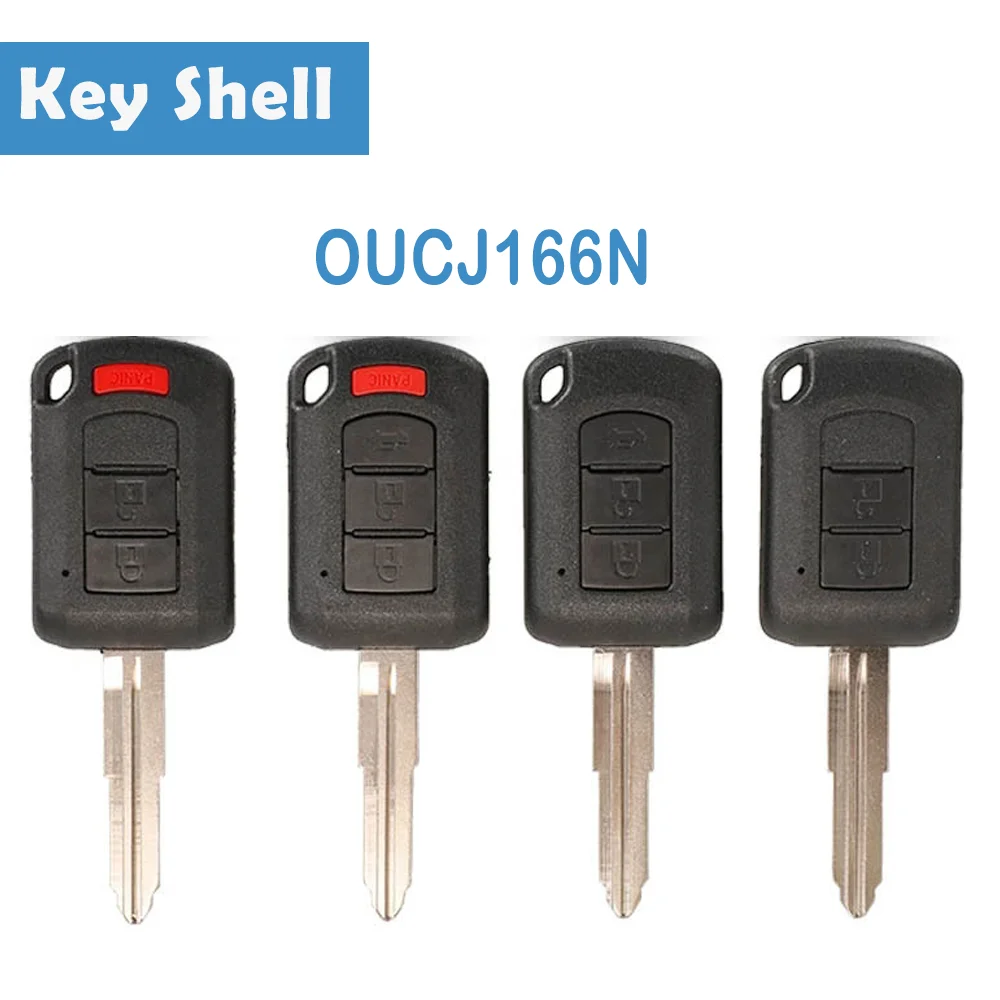 

5 Pcs/lot 2/3/4 Buttons OUCJ166N Auto Remote Car Key Shell Fob For Mitsubishi Eclipse Outlander Mirage lancer