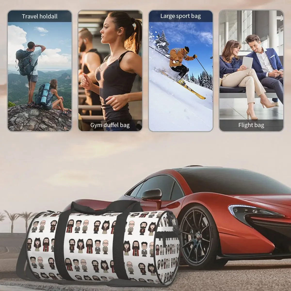 فريق ما نفعله في الظلال، حقيبة رياضية كبيرة واق من المطر مقاومة للماء، حقائب سفر، حقائب يد، حقيبة لياقة بدنية