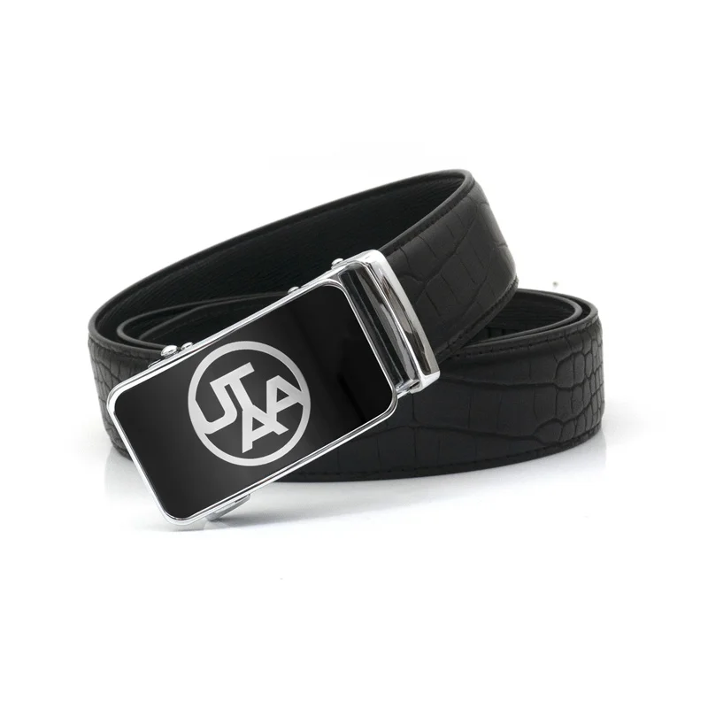 حزام جولف للرجال والنساء مع إبزيم تلقائي وحزام جلدي على الطراز الكوري وحزام خصر رياضي قابل للتعديل #3