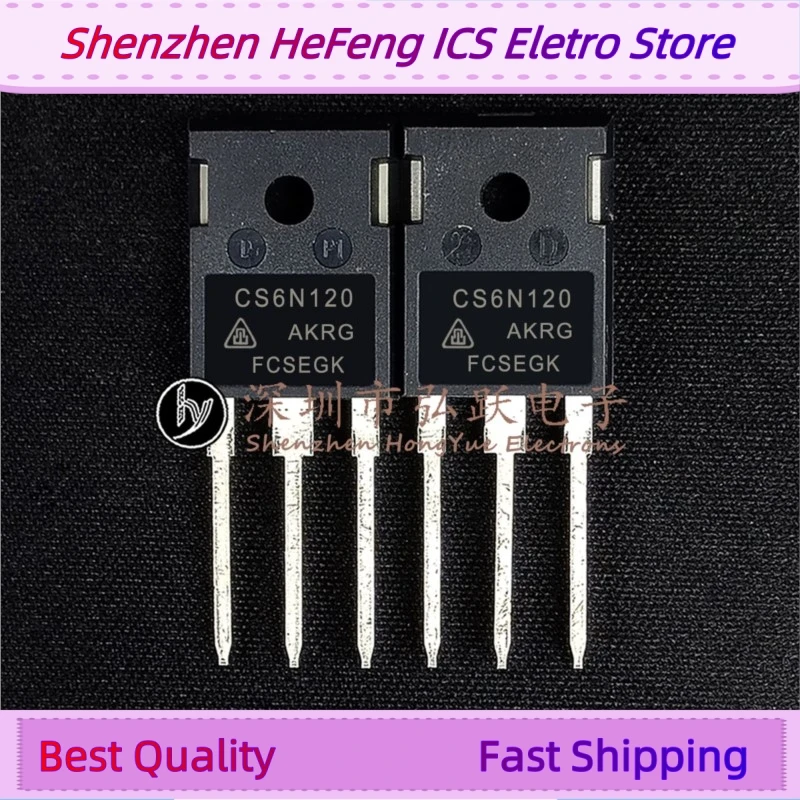 10PCS -20PCS CS6N120 CS6N120AKR-G  3A 1500V TO-247  Fast Shipping Quality Guarantee Quick Delivery