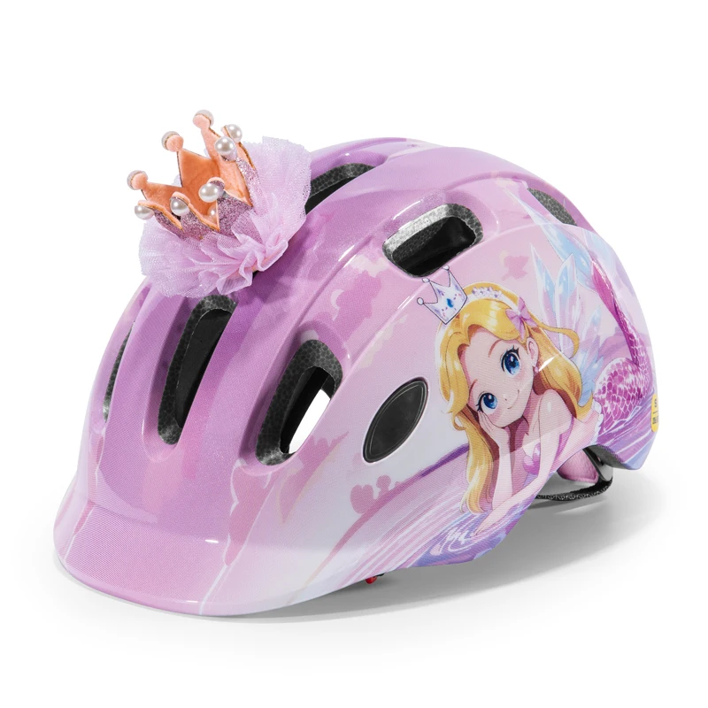 

BATFOX Bike Helmet for Kids Character Design 51-55 cm Ultralight Breathable Lightweight Head Orotector Skateboard Bike Helmet