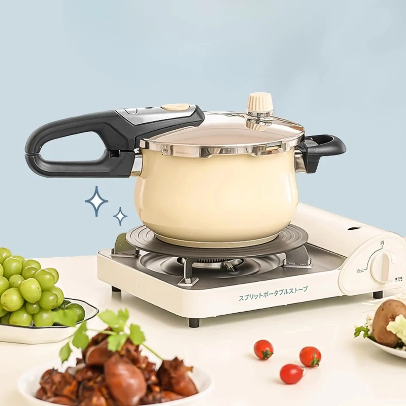 Explosion-proof 4-liter Pressure Cookers Induction Stoves 80KPA Fast Cooking Pressure Canner Stainless Steel Pressure Cooker