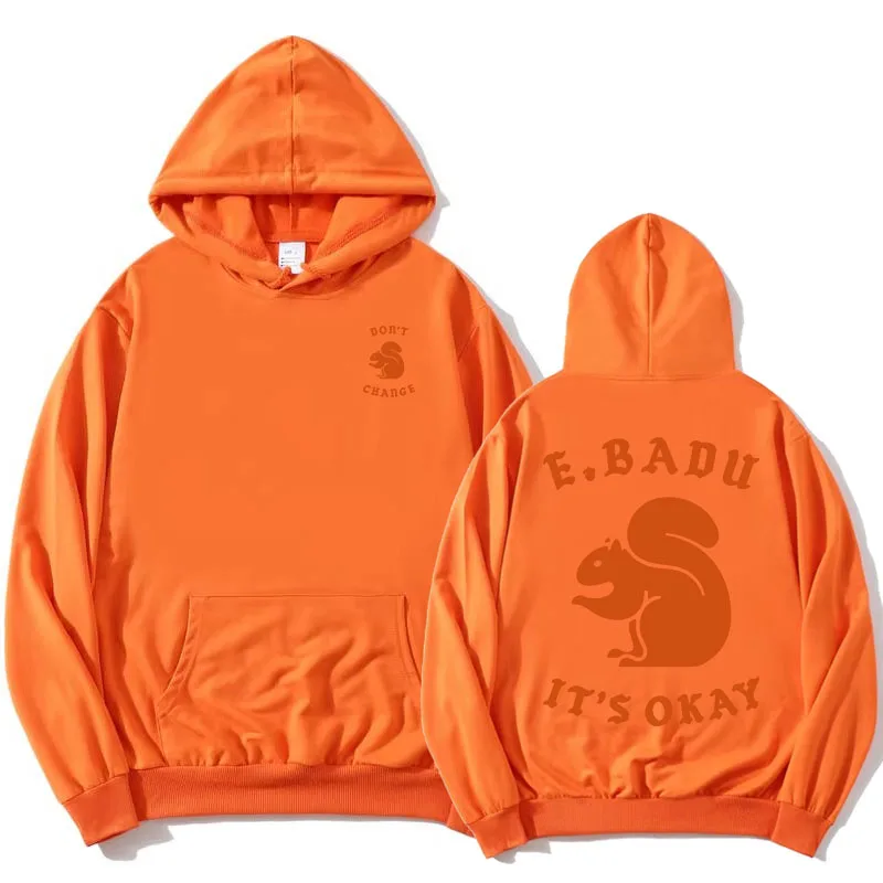 

ERYKAH BADU DON'T CHANGE SQUIRREL Hoodies Fashion Long Sleeve Female Hooded Sweatshirts Winter Fleece Casual Women Pullovers Top