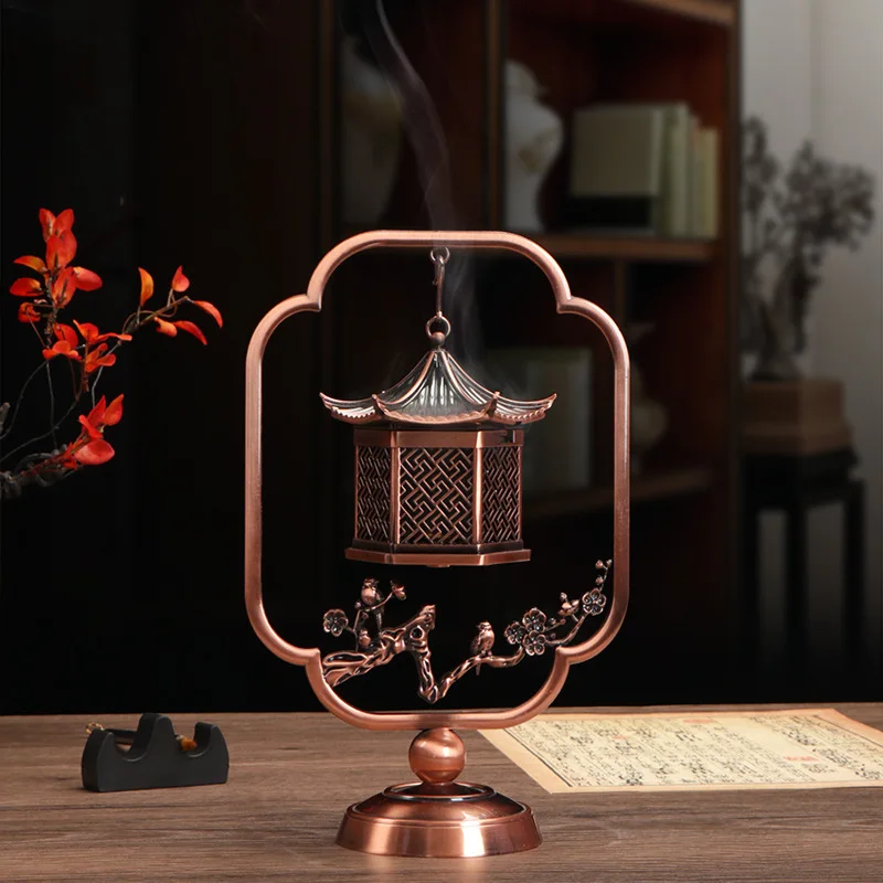 

Creativitive Censer Metal Indoor Ornament Teahouse Buddhist Mood Vintage Incense Burner