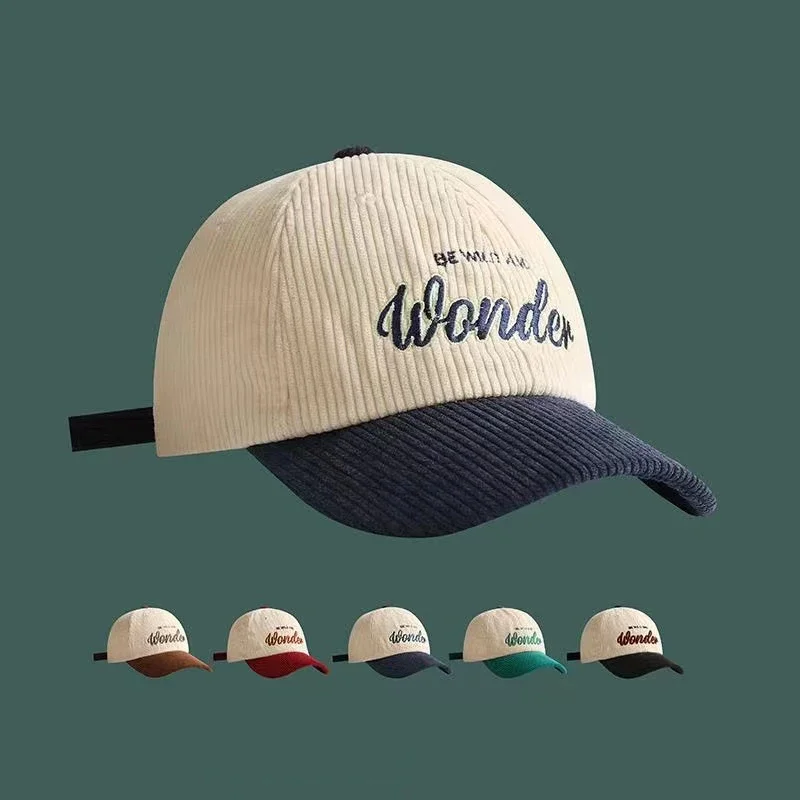 Chapéu feminino carta bordado vintage veludo boné de beisebol outono e inverno quente chapéu masculino feminino fresco hip hop chapéu osso gorras