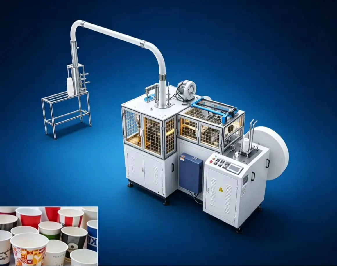 Customized Cheap Pric Speed Fully Automatic Paper Cup Making Machine Different Cup Sizes & Colors