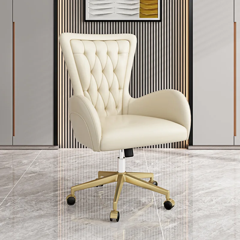 

Luxury Modern Office Chair Custom Leather Executive Swivel Manager Desk Furniture with Ergonomic Design for Home Use