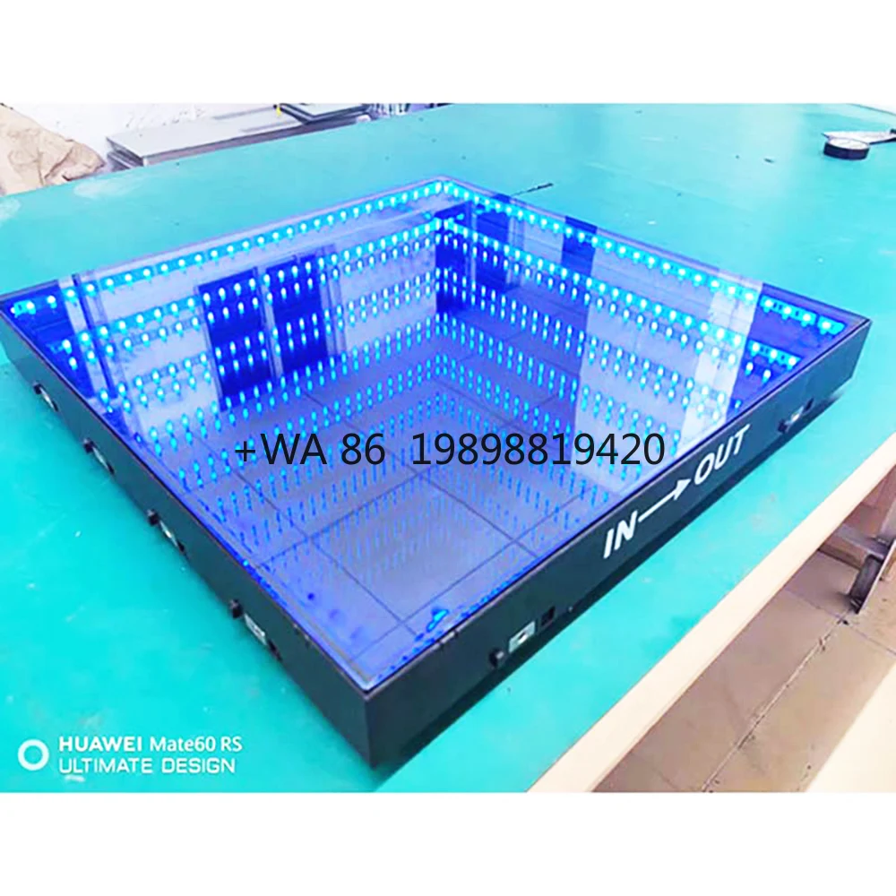 2026 Wedding Party LED Video Dance Floor with LED Fill Light, Luminous Solar Panel LED Dance Floor for Event