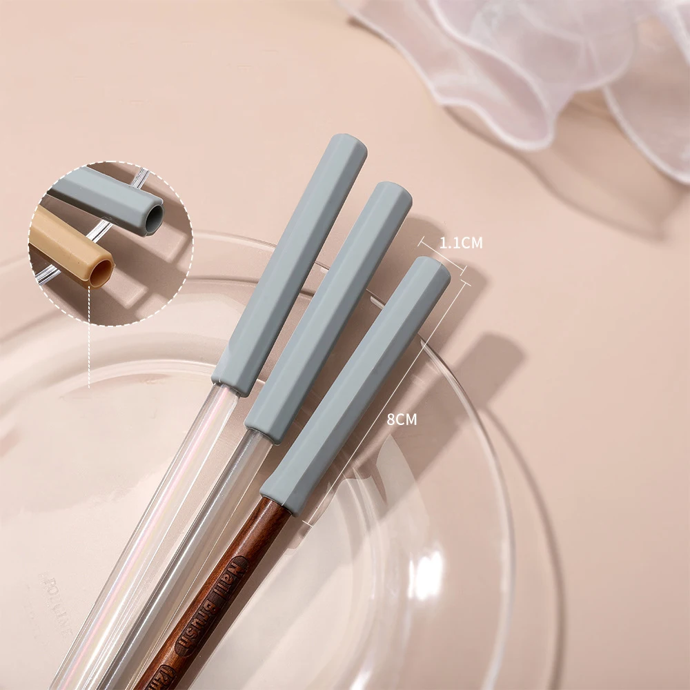 4PCS 1.1*8cm Nail Pen Caps Silicone Brush Cap Protector Opaque Extension Manicure Brushes Protectors Nails Accessories Tool