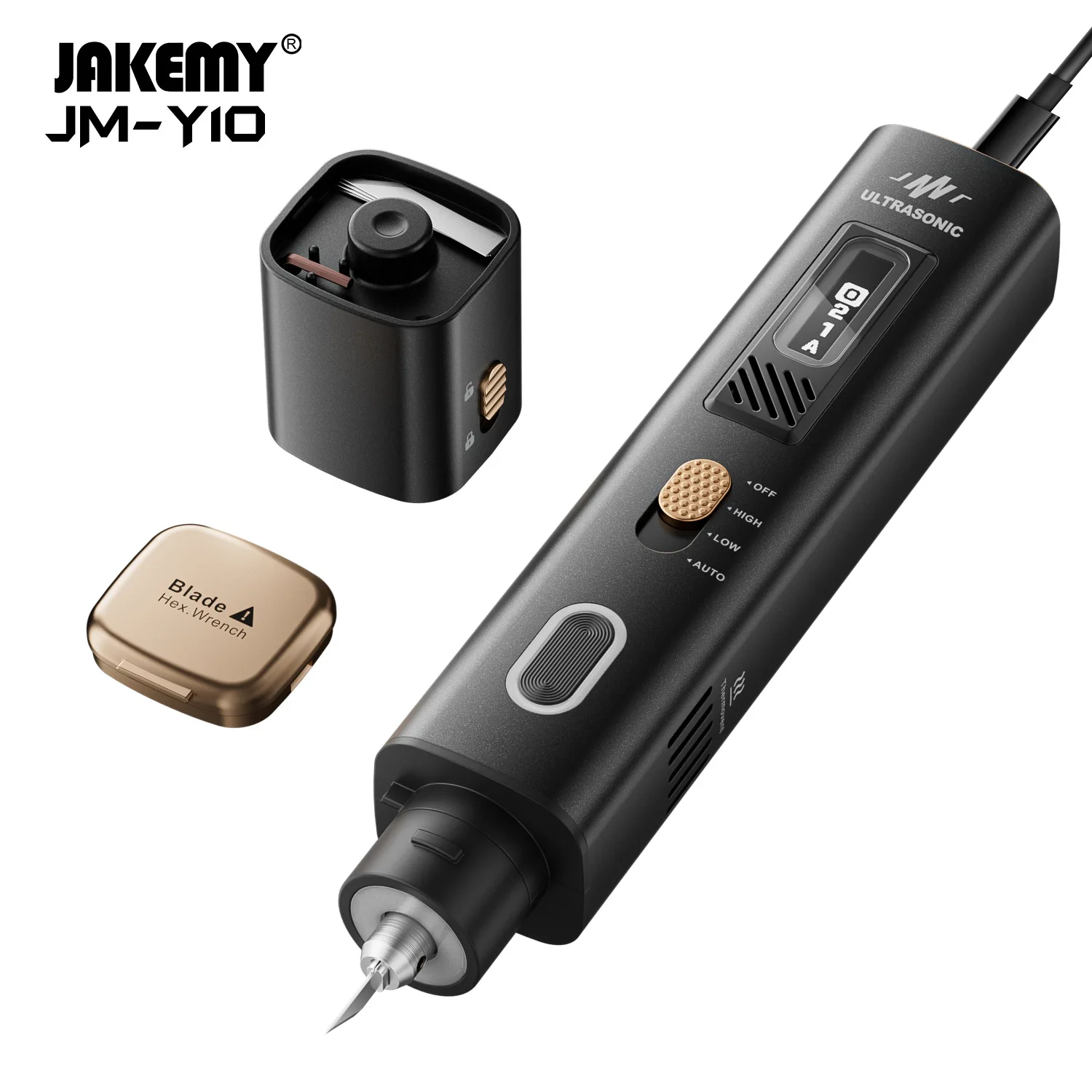 Jakemy JM-Y10 Ultrasonic Cutting Knife Glue Removing Metal Polishing Grinding Tool Multi-function Ultrasonic Cutter