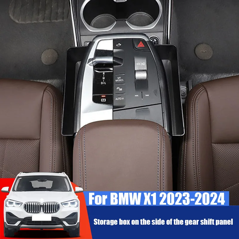 

Storage boxes on both sides of the gear shift panel interior storage items For BMW X1 iX1 U11 U12 2023 2024 2025