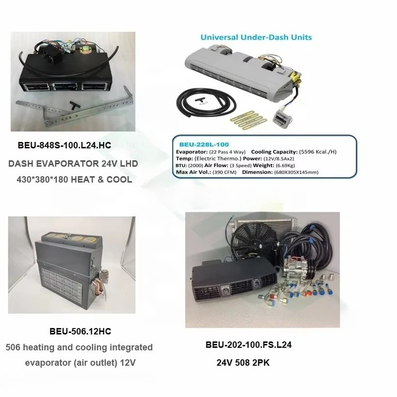 GOUKU Отопление и охлаждение 12 В 24 В Универсальный автомобильный комплект кондиционера переменного тока для автомобильного компрессора Комплект кондиционера