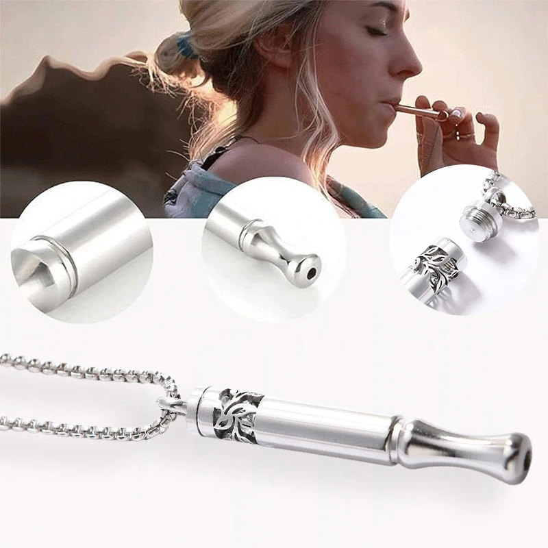 Aromatherapy Cotton Core Quit Smoking Fruit Flavors Decompression Cotton Filter Or Stress Anxiety Meditation Necklace Breathing