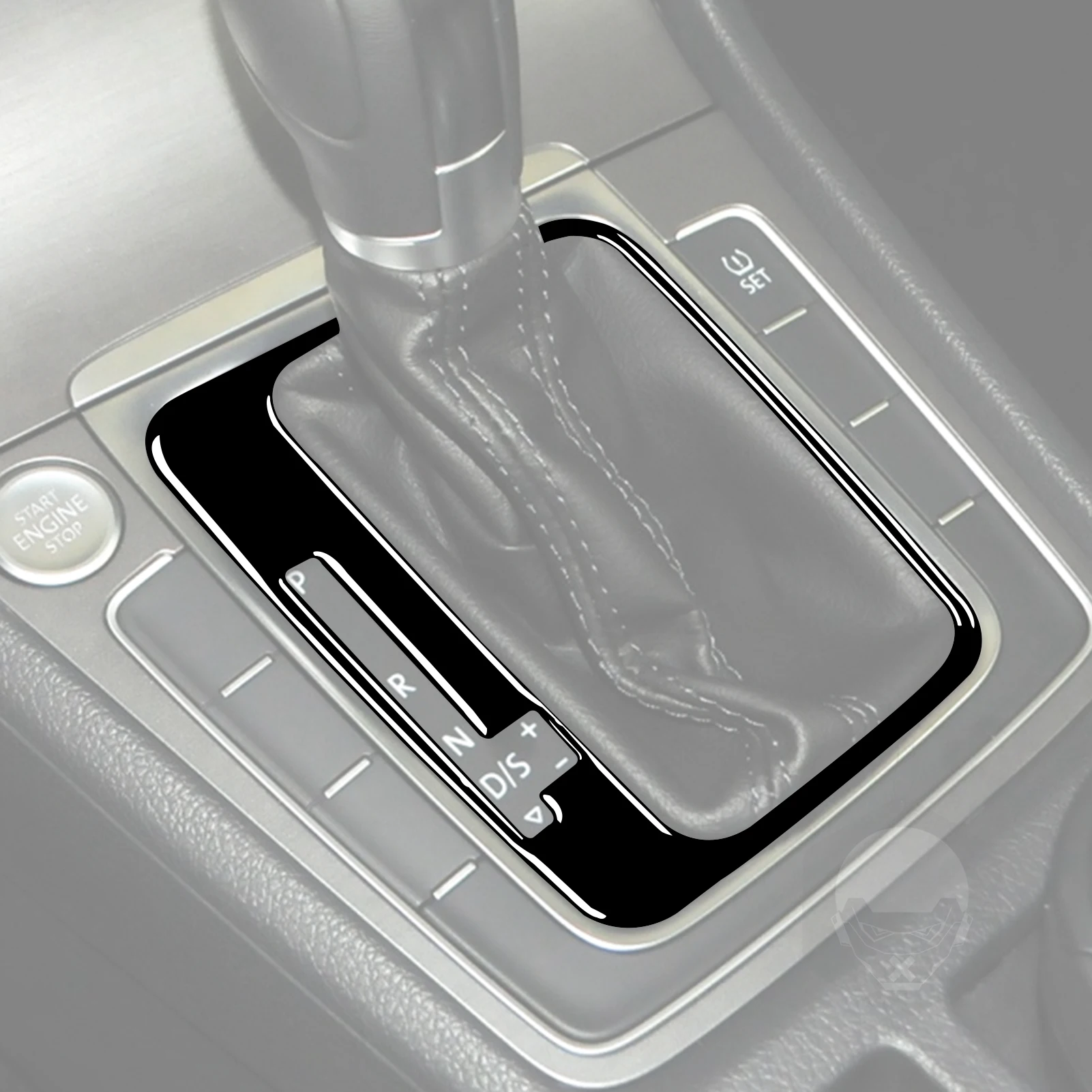 

For Volkswagen Golf 7 GTI Mk7 2013 2014 2015 2016 2017 Dashboard Gear Shift Full Set Piano Black Sticker Car Interior Accessorie
