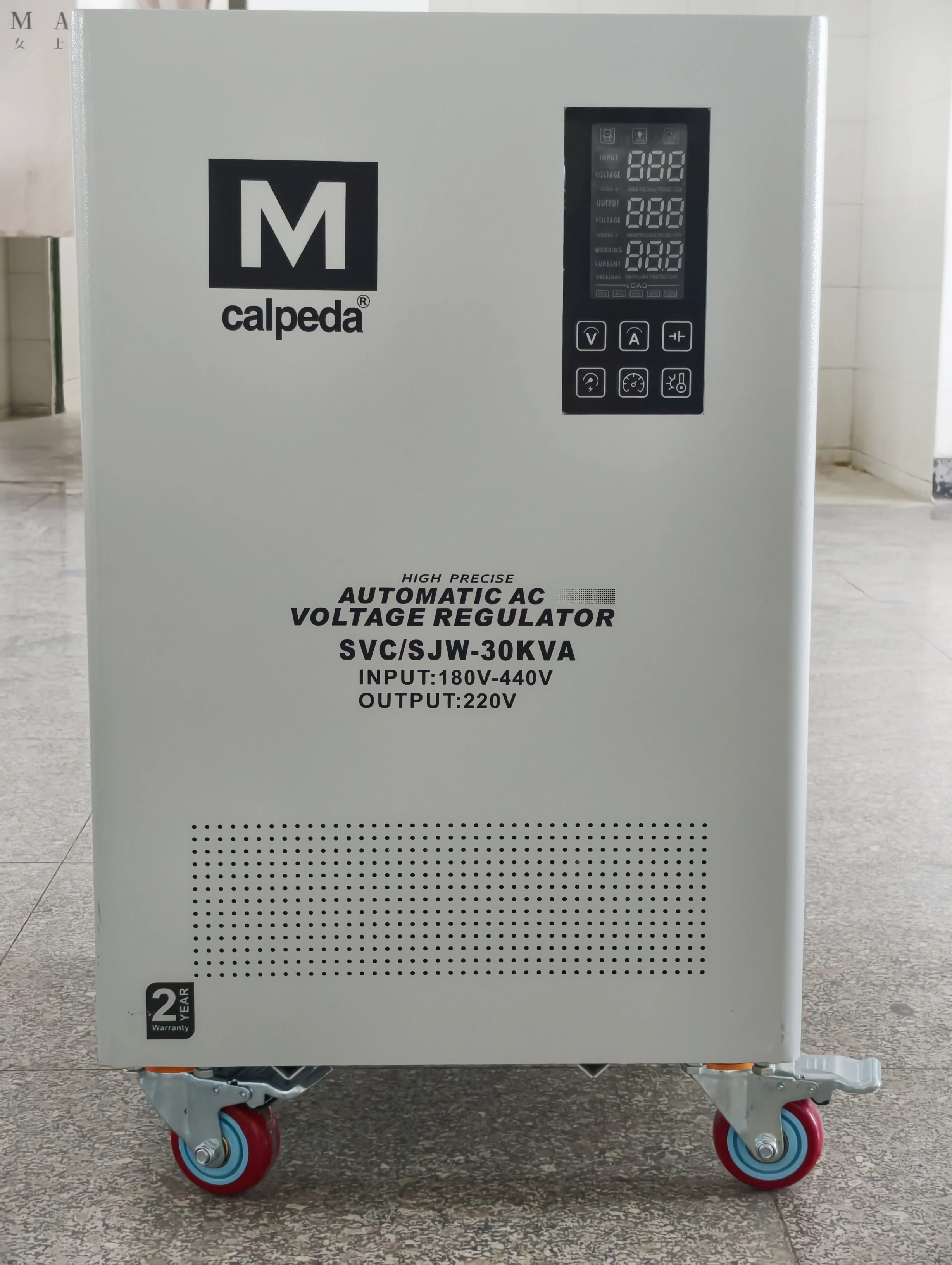 Pure Copper SJW-30kva   Dual-fire Voltage Regulator, Input: L-L 180-420V, Output: L-L 220V, L-N 110V