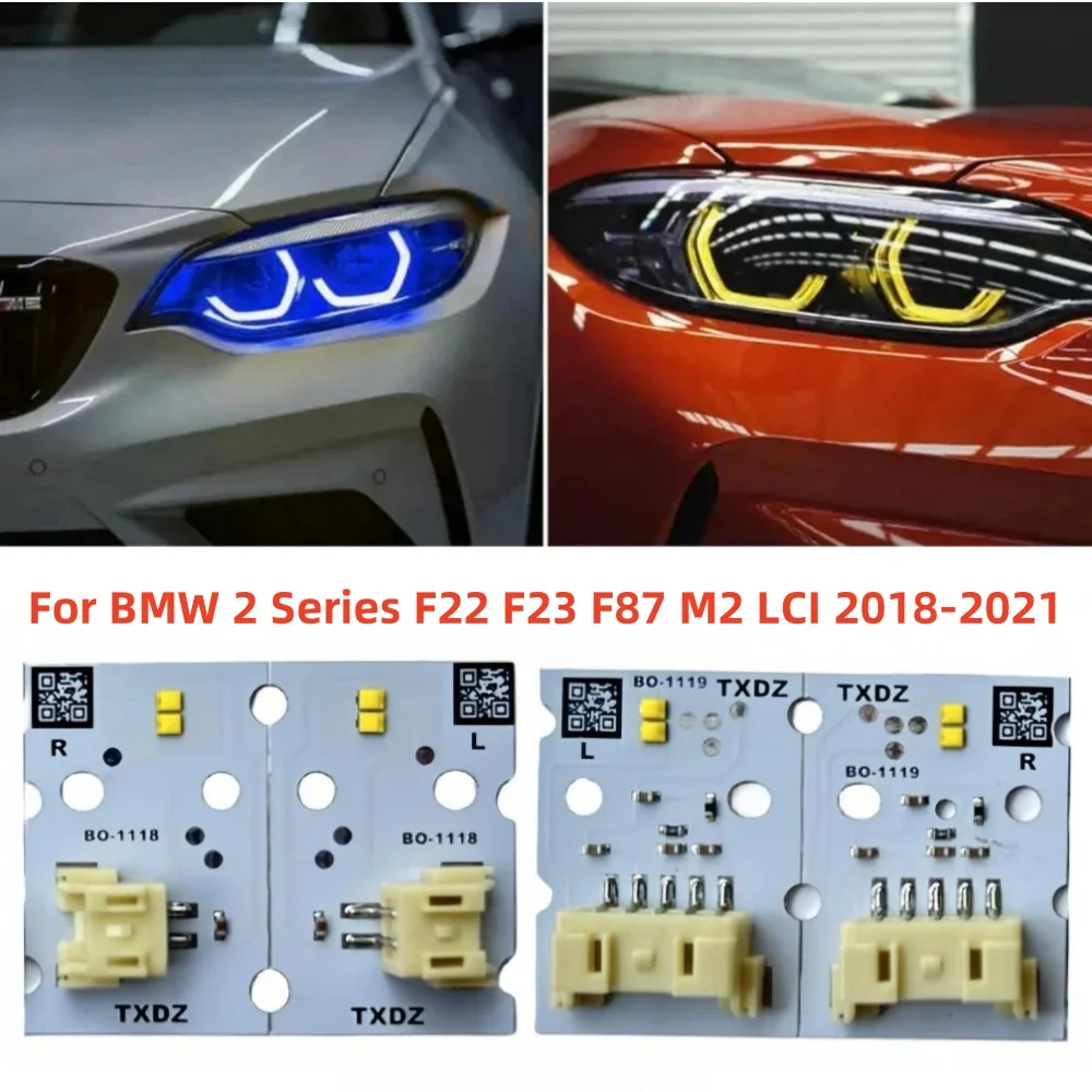 M2 F87 DRL Chips Daylight For 2018-2021 BMW 2 Series F22 F23 LCI 218i 230i LED Headlight Daytime Running Light Yellow Blue Red