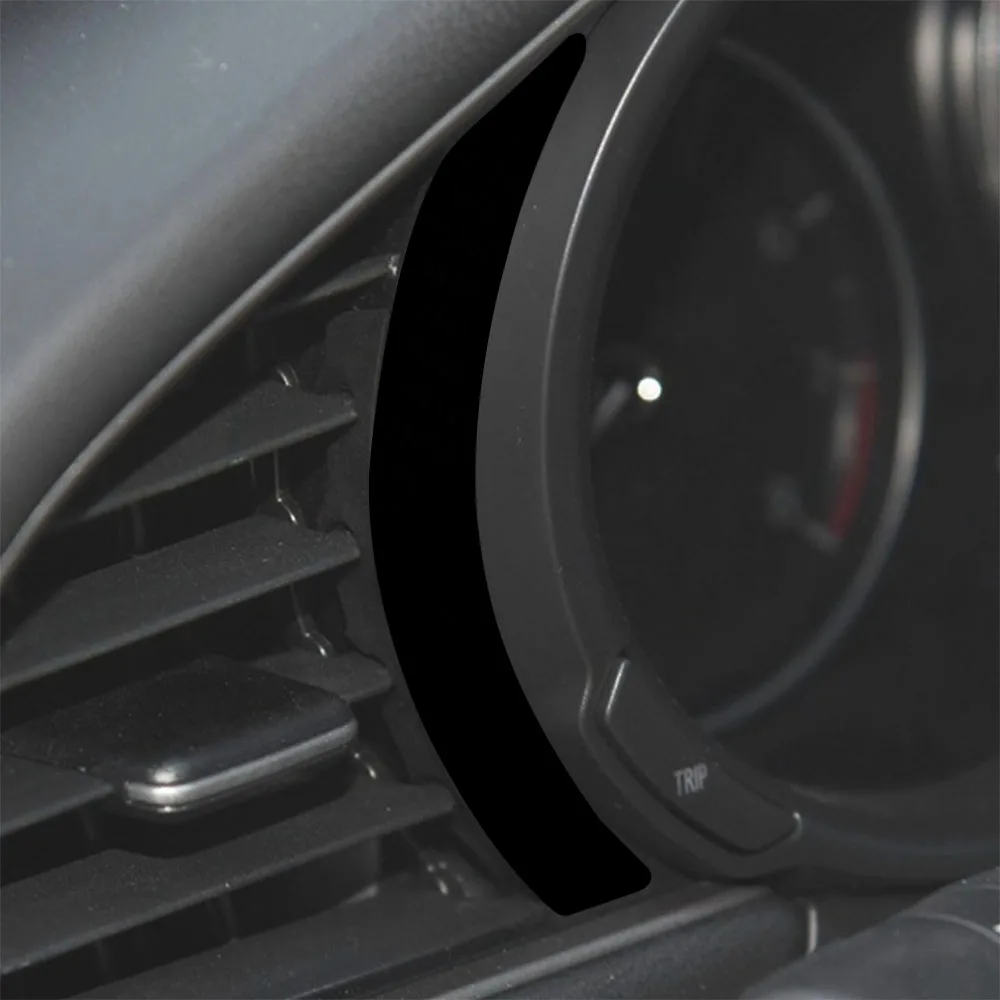 For Mazda 3 Axela 2019-2026 Piano Black Instrument Speedometer Frame Panel Cover Trim Strips Car Accessories Decoration Sticker