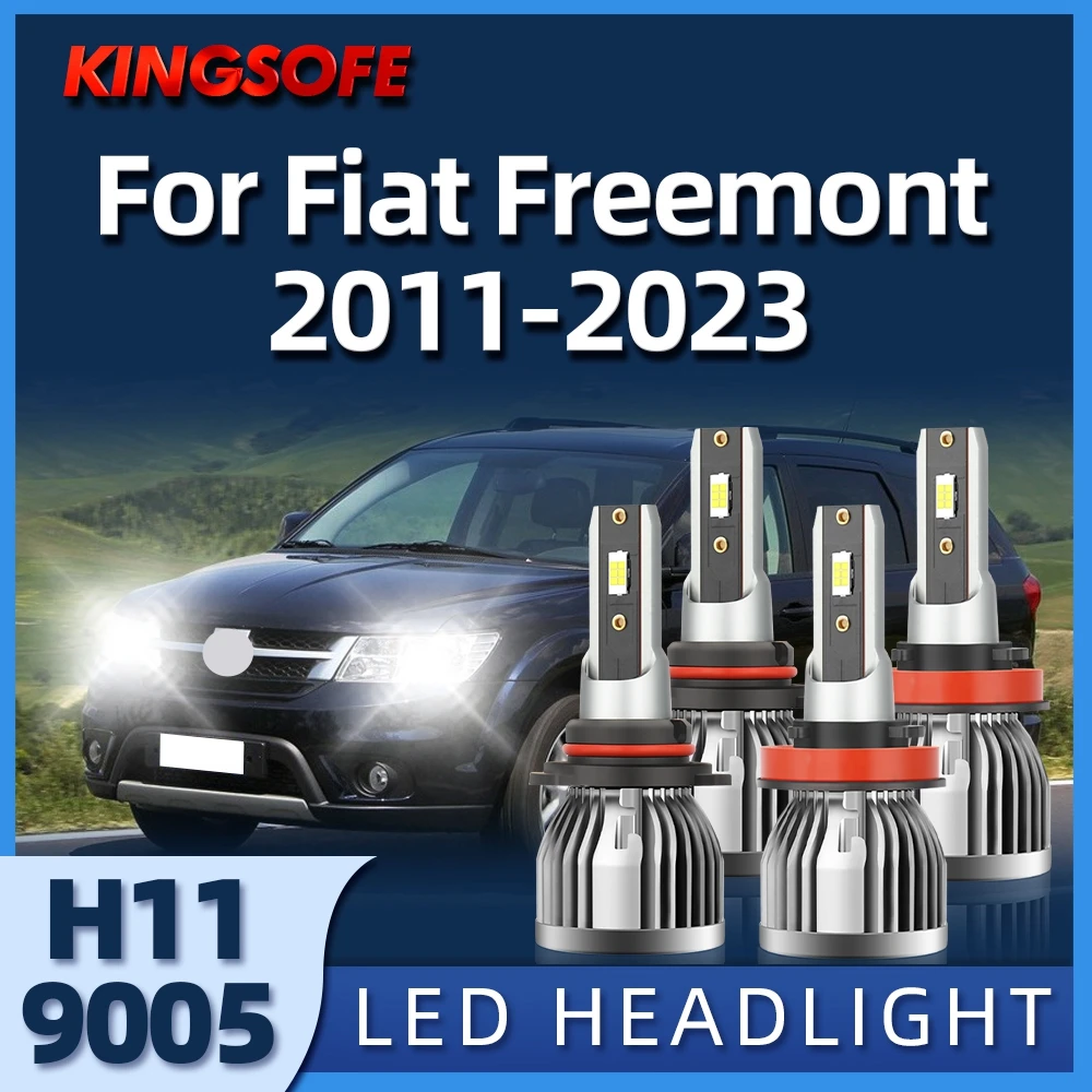 LED Headlight 9005 H11 Bulbs Car Auto Lamp For Freemont Fiat 2011 2012 2013 2014 2015 2016 2017 2018 2019 2020 2021 2022 2023