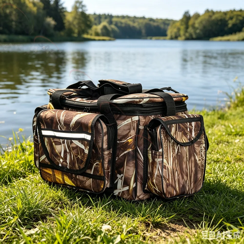 Neue Große Angelzubehörtasche Wasserdichte Angelausrüstung Aufbewahrungstasche Outdoor Reise Jagd Schultertasche – Detail 1