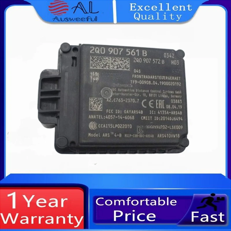 Adaptive Cruise Control radar sensor 2Q0907561B 2Q0 907 561 B  For Tiguan MK2 Q2 Kodiaq T-ROC T-CROSS