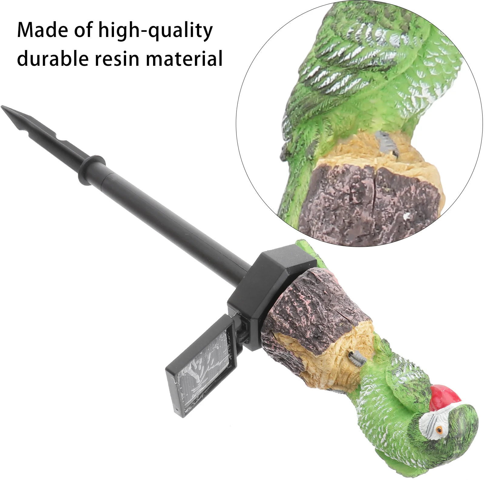 

1pc Solar Ground Lamp Outdoor Decorative Lighting For Garden Yard Lawn Animal Shape Parrot Design Light