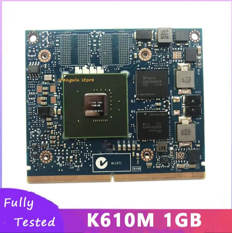 

Original K610M 1GB N15M-Q2-B-A1 Video Display Card For Laptop HP ZBook 15 17 IMAC A1312 A1311 Graphic Card Fully Test 100%