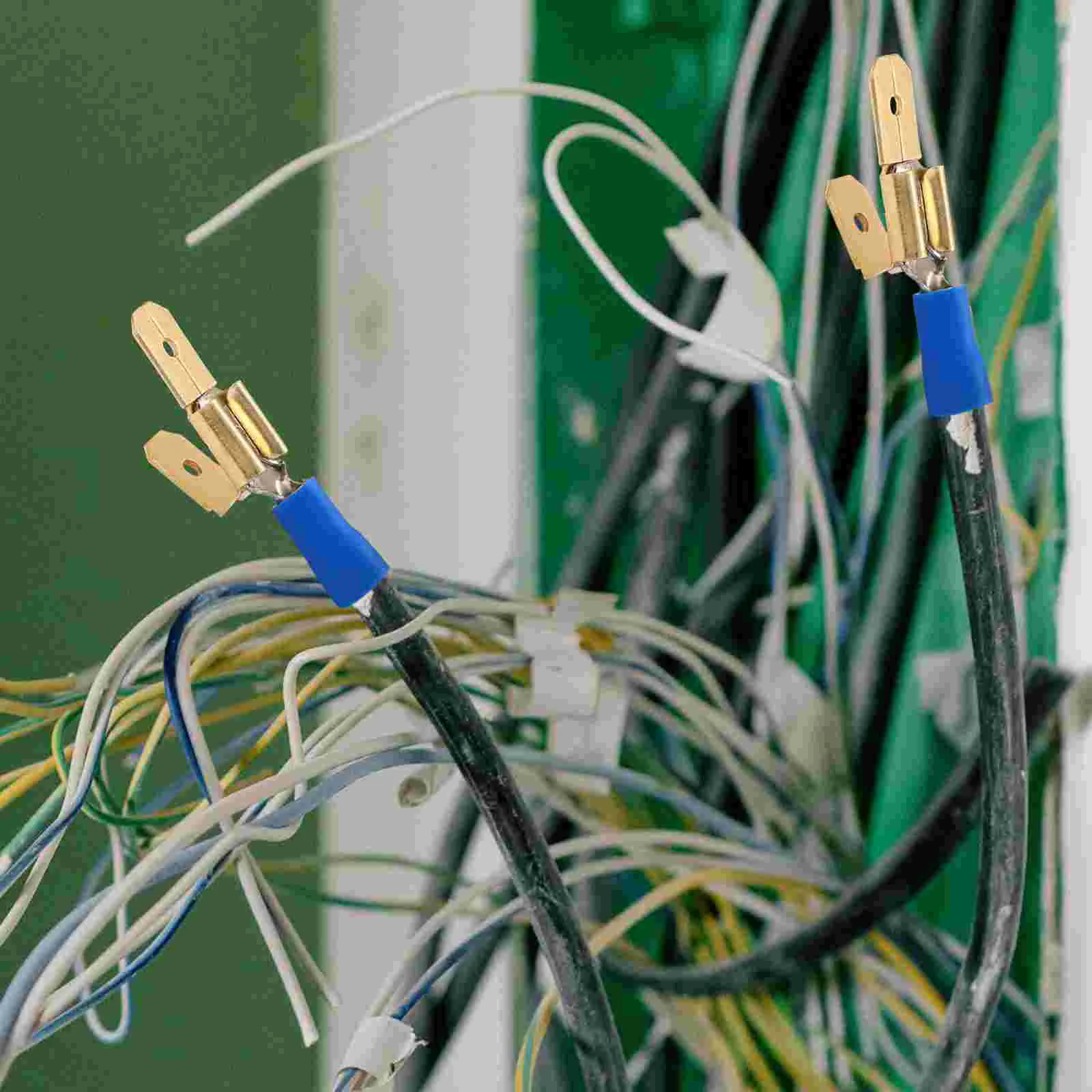 25 قطعة من موصلات الأسلاك الطرفية بأسمائها الحقيقية، قطع الاتصال السريع لأجهزة الأسلاك الكهربائية، محول المزدوج الخلفي #6