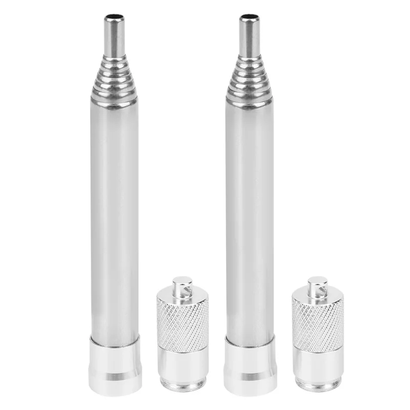 2PCS Stainless Steel Blowpipe Lighter Mini Outdoor Make Fire Tool For Camping Picnic