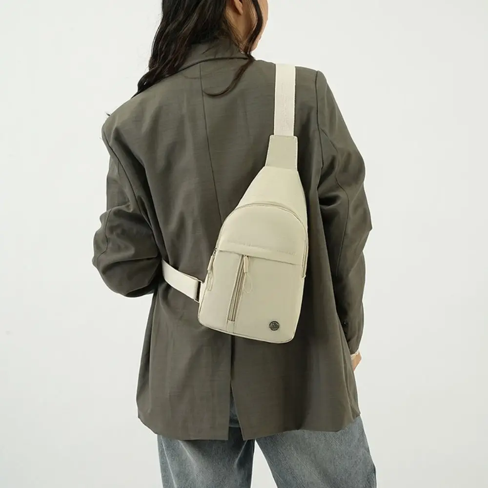 New Nylon Women's Chest Bags Multifunctional 10 Colors Waist Bag Multi-compartment Small Cloth Bag Storage Bag
