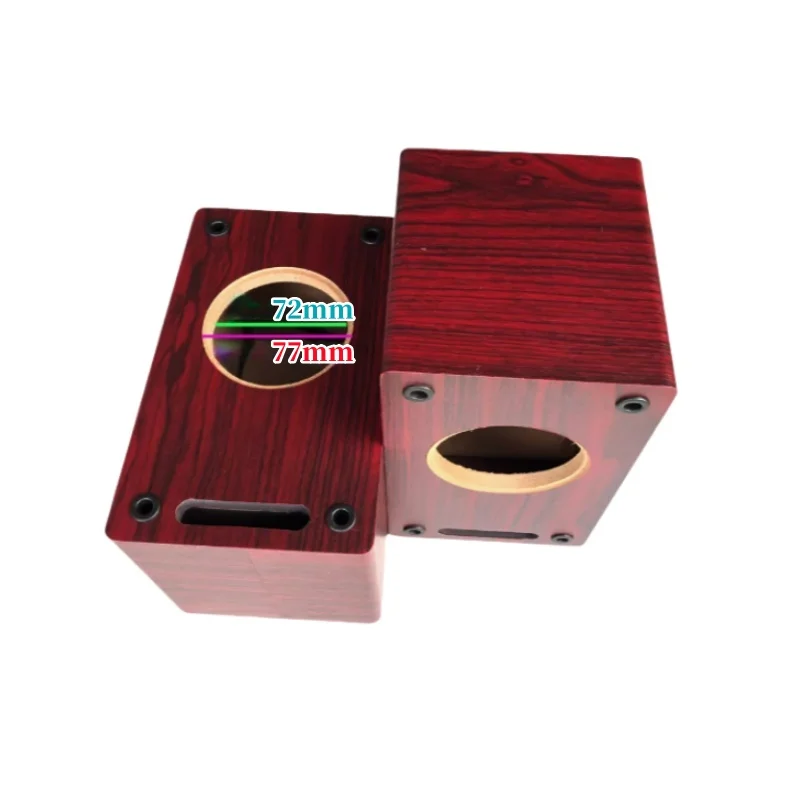 3-Zoll 72/77 mm Labyrinth leere Lautsprecherbox, Subwoofer-Holzgehäuse, DIY passive Vollfrequenz-Soundbox, Lautsprecher leerer Box-Körper
